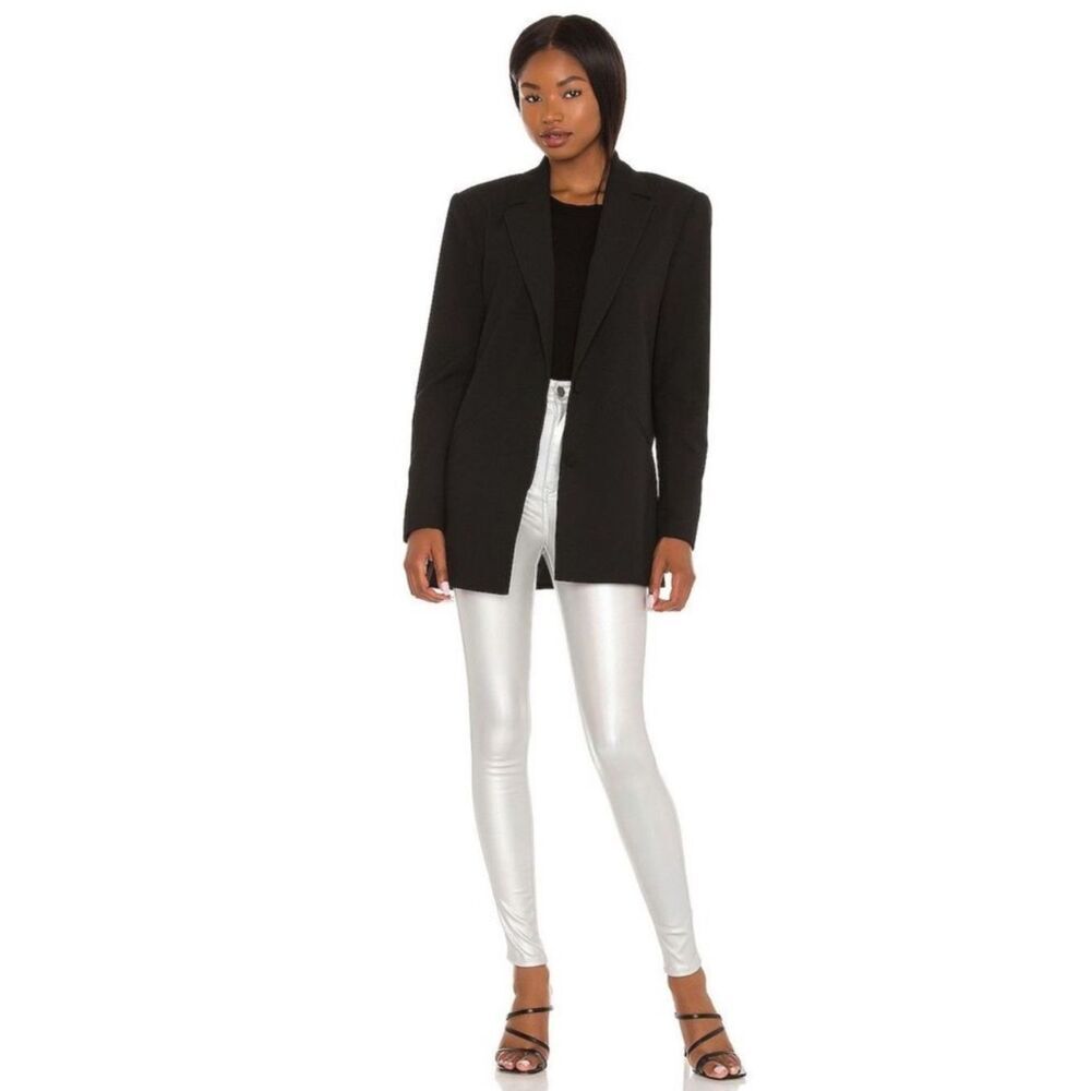 DR. DENIM Moxy Jeans Holographic Silver Jeans New w Flaw